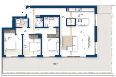 Apartamento T3 para Venda em Canidelo