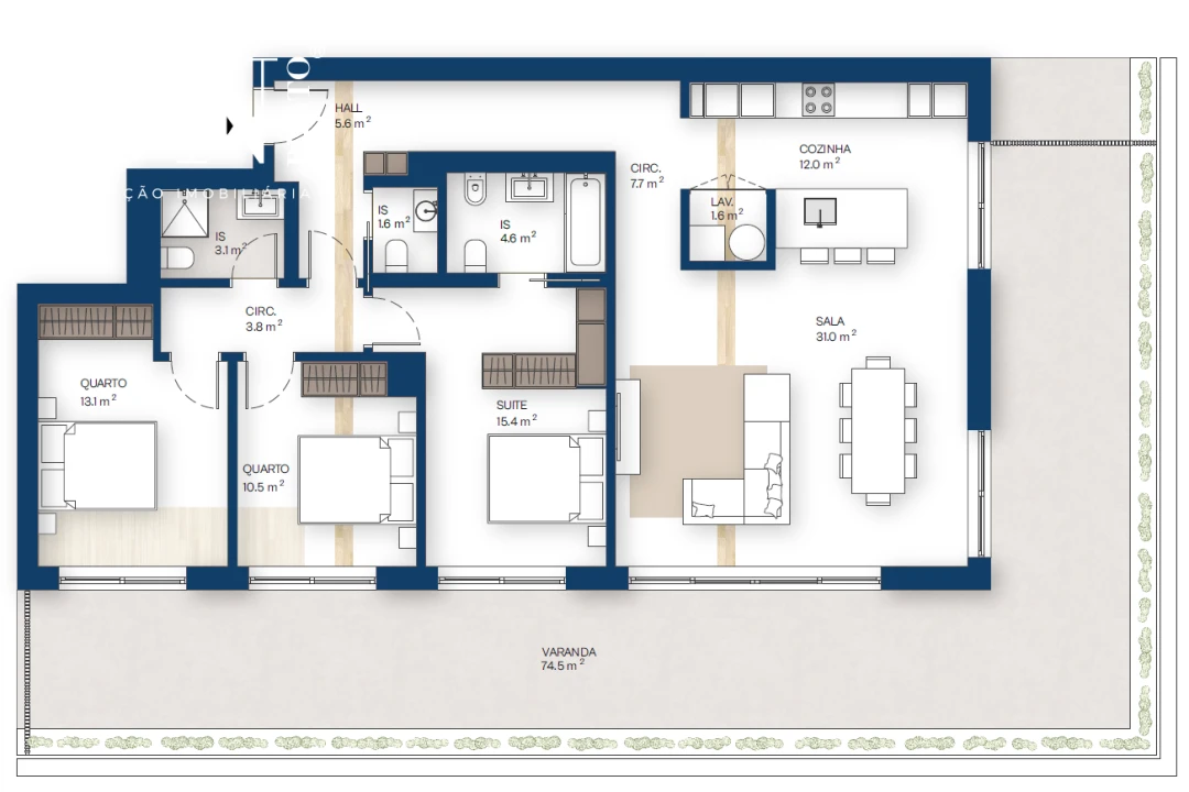 Apartamento T3 para Venda em Canidelo Foto 8