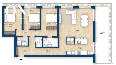Apartamento T3 para Venda em Canidelo