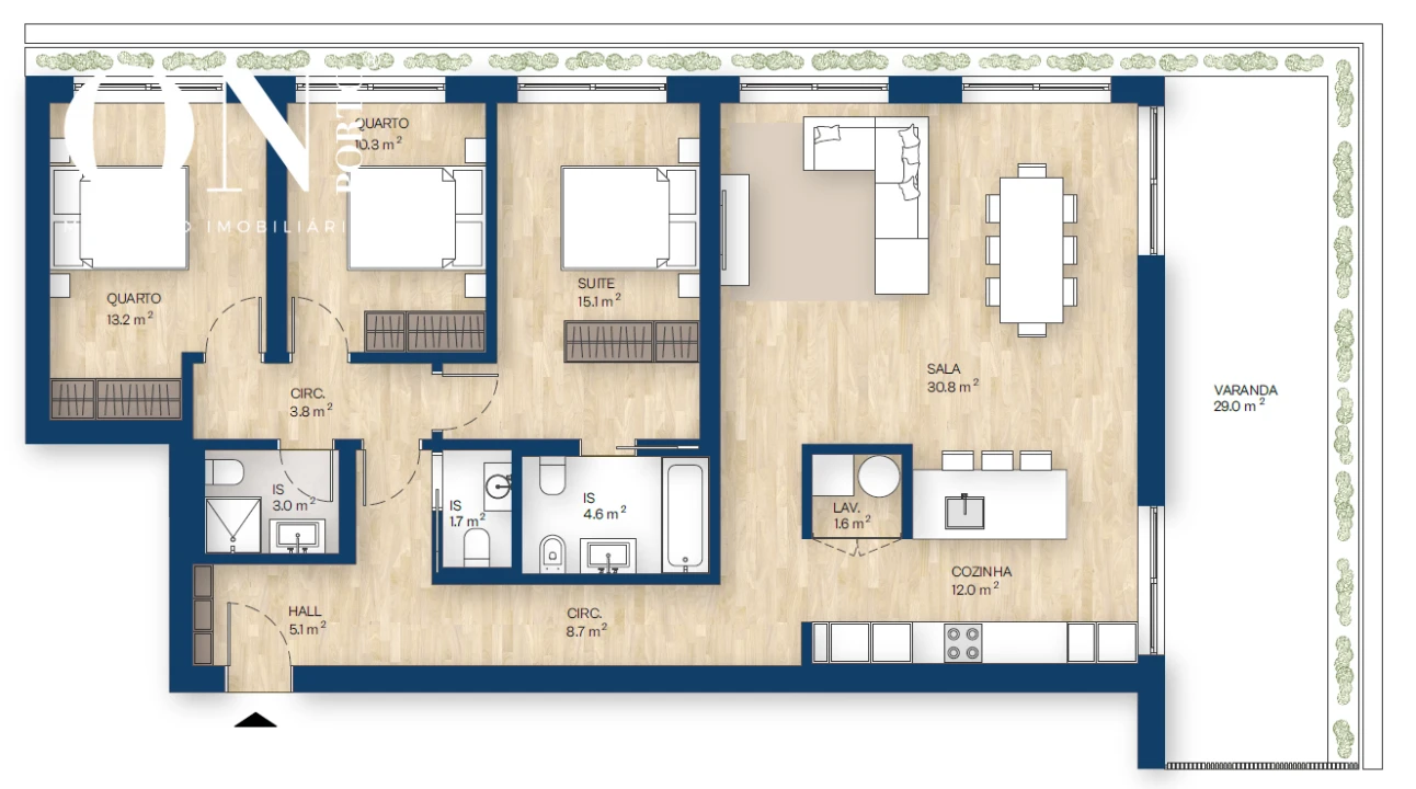 Apartamento T3 para Venda em Canidelo Foto 8