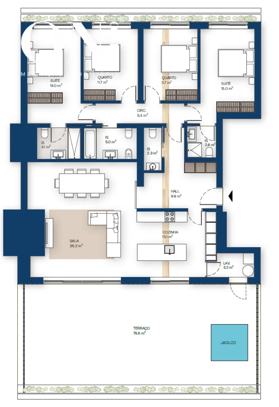 Apartamento T4 para Venda em Canidelo Foto 14