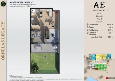 Apartamento T1 para Venda em Calheta