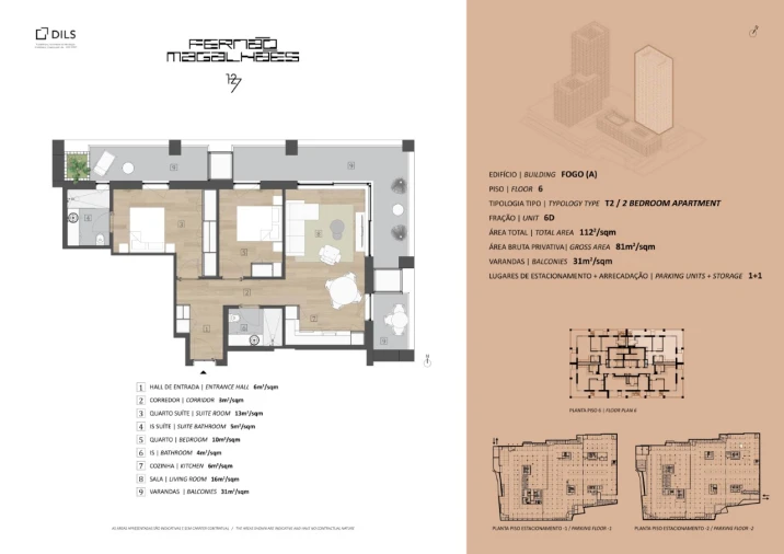 Apartamento T2 para Venda em Campanhã Planta 1