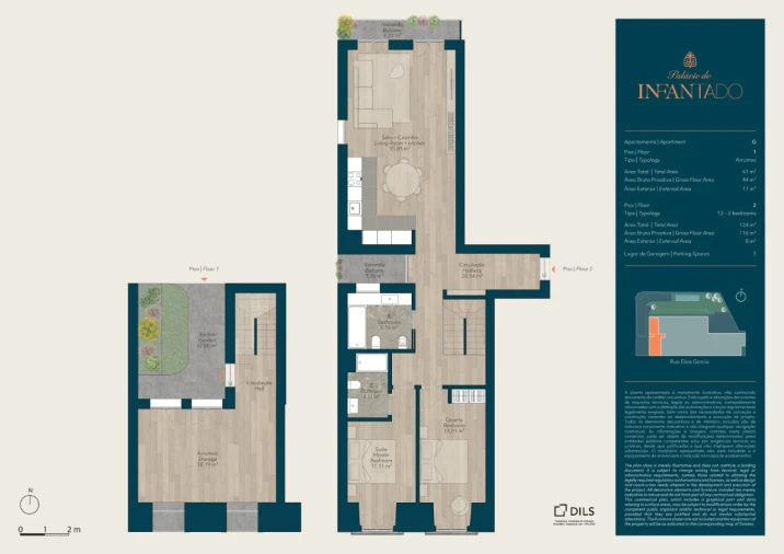 Apartamento T2 para Venda em Mina de Água Planta 1