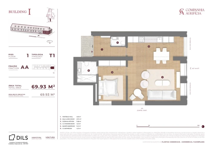 Apartamento T1 para Venda em Cedofeita, Santo Ildefonso, Sé, Miragaia, São Nicolau e Vitória Planta 1