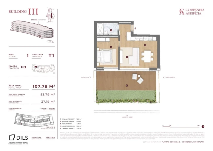 Apartamento T1 para Venda em Cedofeita, Santo Ildefonso, Sé, Miragaia, São Nicolau e Vitória Planta 1