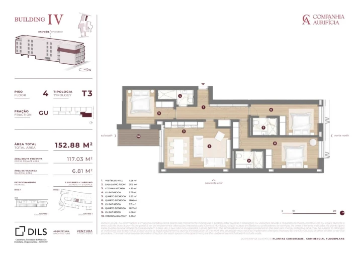 Apartamento T3 para Venda em Cedofeita, Santo Ildefonso, Sé, Miragaia, São Nicolau e Vitória Planta 1