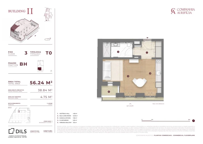 Apartamento para Venda em Cedofeita, Santo Ildefonso, Sé, Miragaia, São Nicolau e Vitória Planta 1
