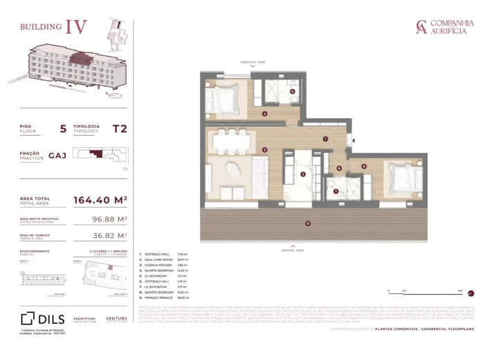 Apartamento T2 para Venda em Cedofeita, Santo Ildefonso, Sé, Miragaia, São Nicolau e Vitória Planta 1