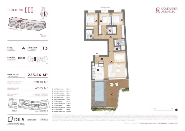Apartamento T3 para Venda em Cedofeita, Santo Ildefonso, Sé, Miragaia, São Nicolau e Vitória Planta 1