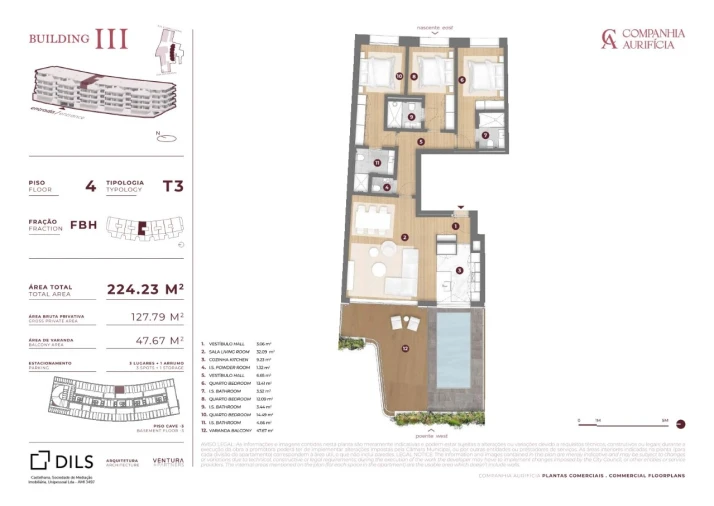 Apartamento T3 para Venda em Cedofeita, Santo Ildefonso, Sé, Miragaia, São Nicolau e Vitória Planta 1