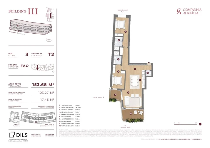 Apartamento T2 para Venda em Cedofeita, Santo Ildefonso, Sé, Miragaia, São Nicolau e Vitória Planta 1