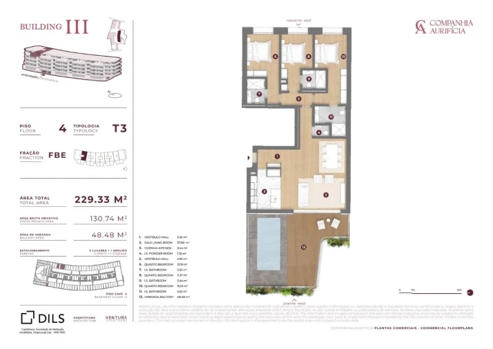 Apartamento T3 para Venda em Cedofeita, Santo Ildefonso, Sé, Miragaia, São Nicolau e Vitória Planta 1