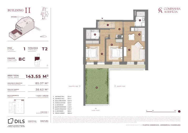 Apartamento T2 para Venda em Cedofeita, Santo Ildefonso, Sé, Miragaia, São Nicolau e Vitória Planta 1