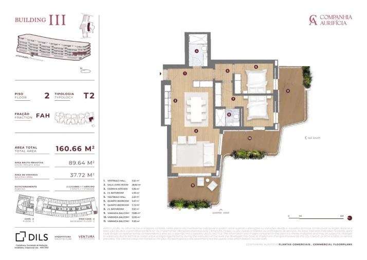 Apartamento T2 para Venda em Cedofeita, Santo Ildefonso, Sé, Miragaia, São Nicolau e Vitória Planta 1
