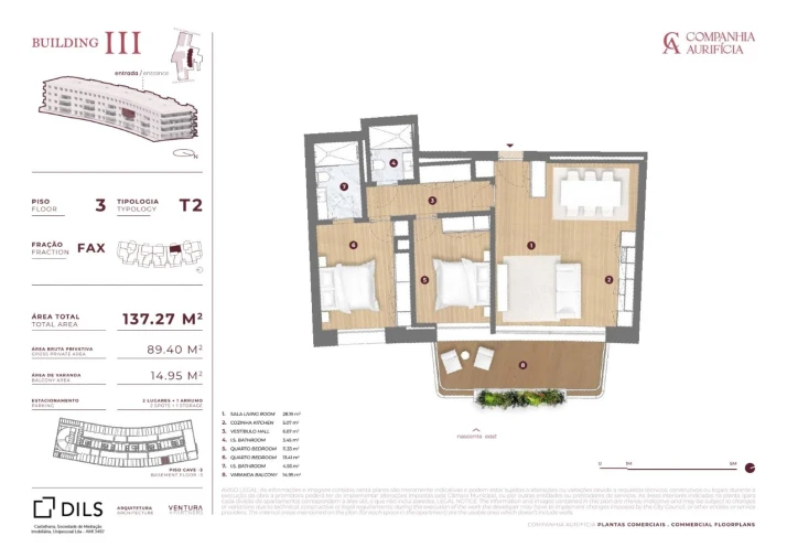 Apartamento T2 para Venda em Cedofeita, Santo Ildefonso, Sé, Miragaia, São Nicolau e Vitória Planta 1
