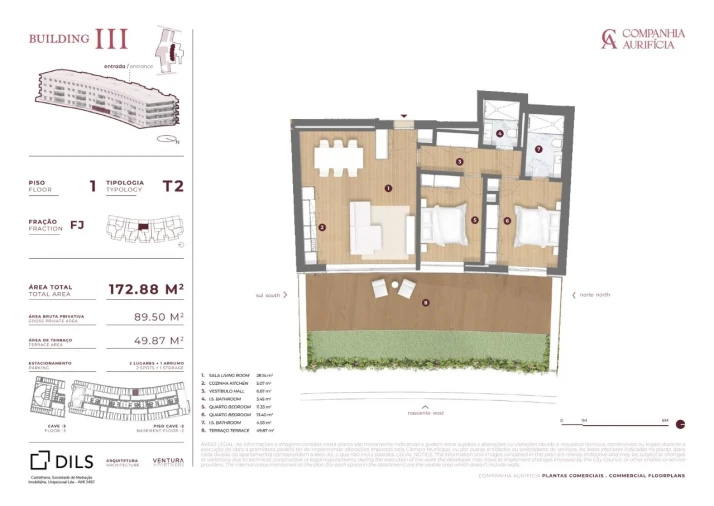 Apartamento T2 para Venda em Cedofeita, Santo Ildefonso, Sé, Miragaia, São Nicolau e Vitória Planta 1