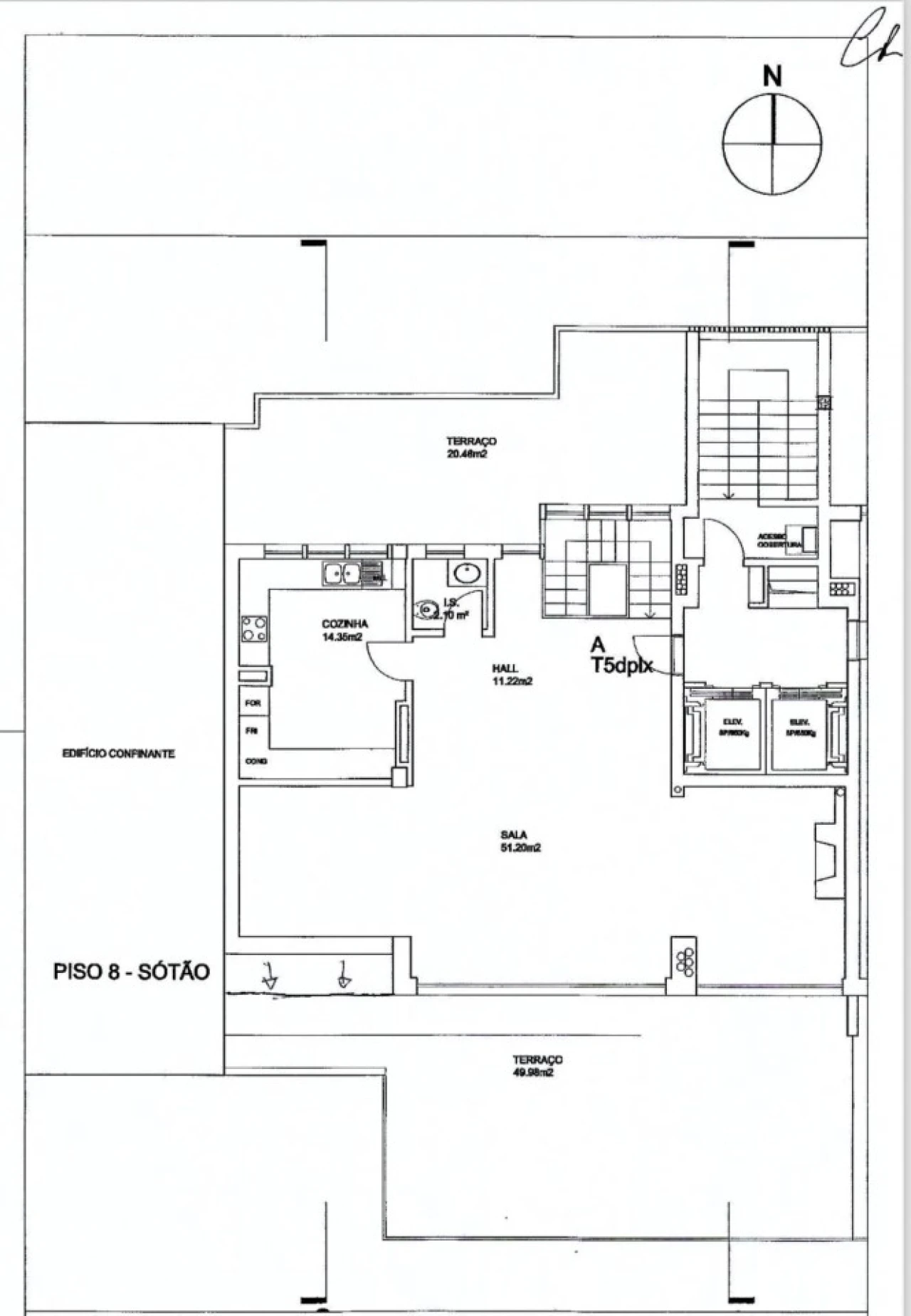 Apartamento T5 para Venda em Ajuda Planta 2