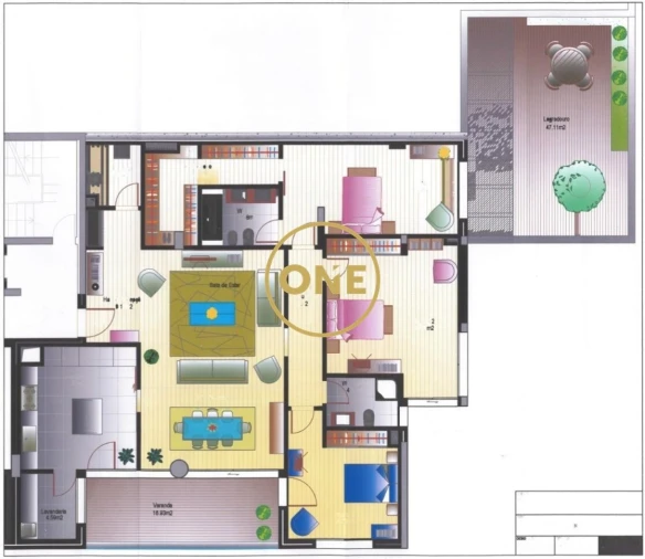 Apartamento T3 para Venda em Funchal (São Pedro) Planta 1