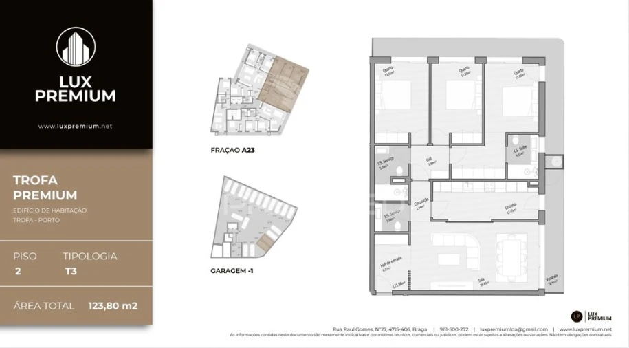 Apartamento T3 para Venda em Bougado (São Martinho e Santiago) Foto 14