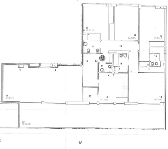 Apartamento T4 para Arrendamento em Matosinhos e Leça da Palmeira Planta 1