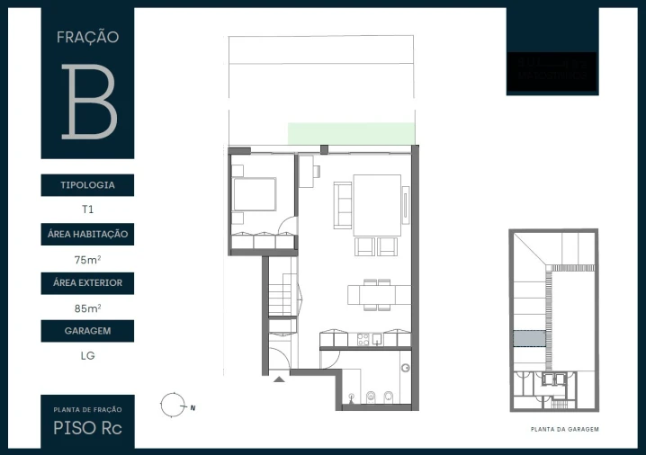 Apartamento T1 para Venda em Matosinhos e Leça da Palmeira Planta 1