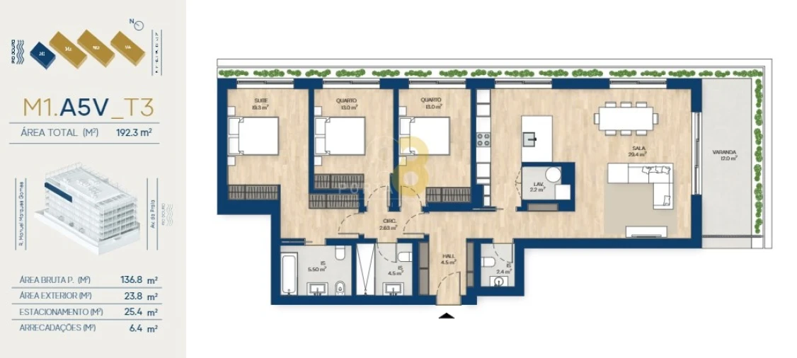 Apartamento T3 para Venda em Santa Marinha e São Pedro da Afurada Foto 23