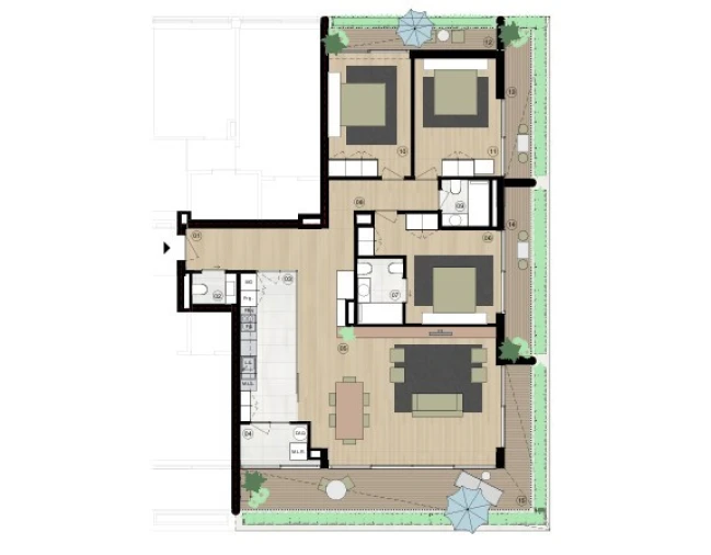 Apartamento T3 para Venda em Matosinhos e Leça da Palmeira Planta 1