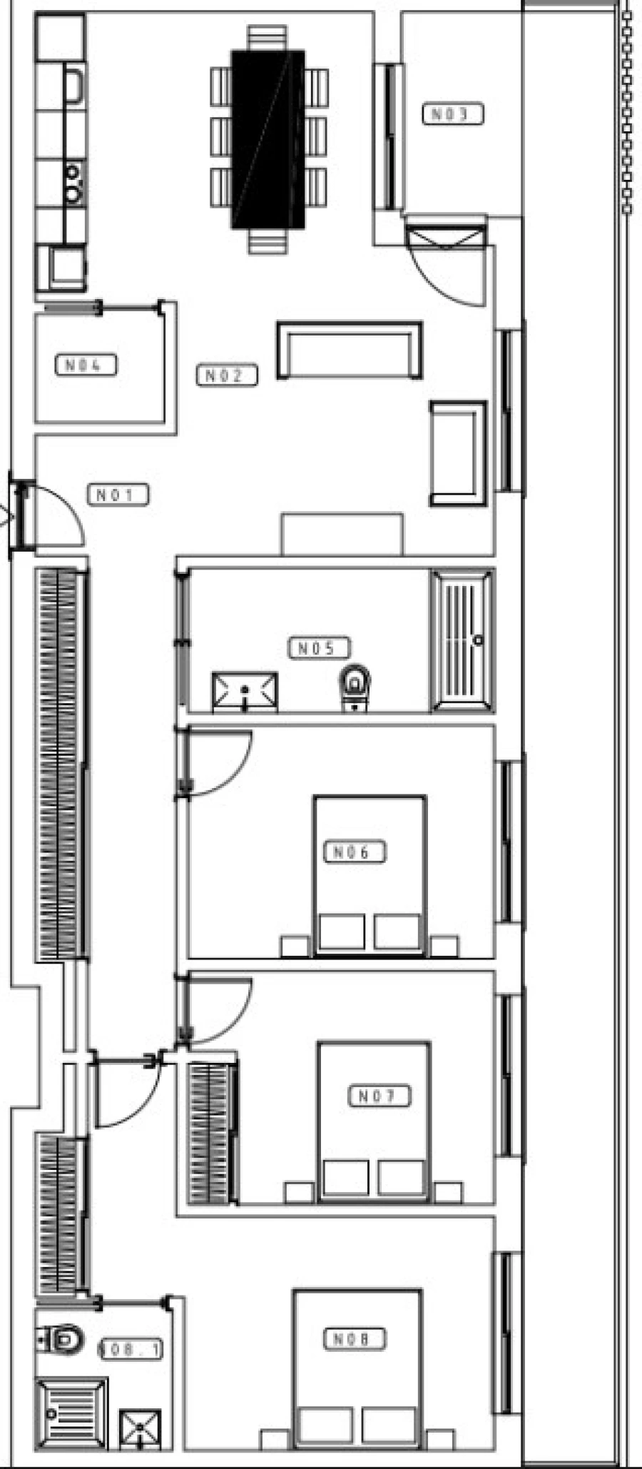 Apartamento T3 para Venda em Lourinhã e Atalaia Planta 1