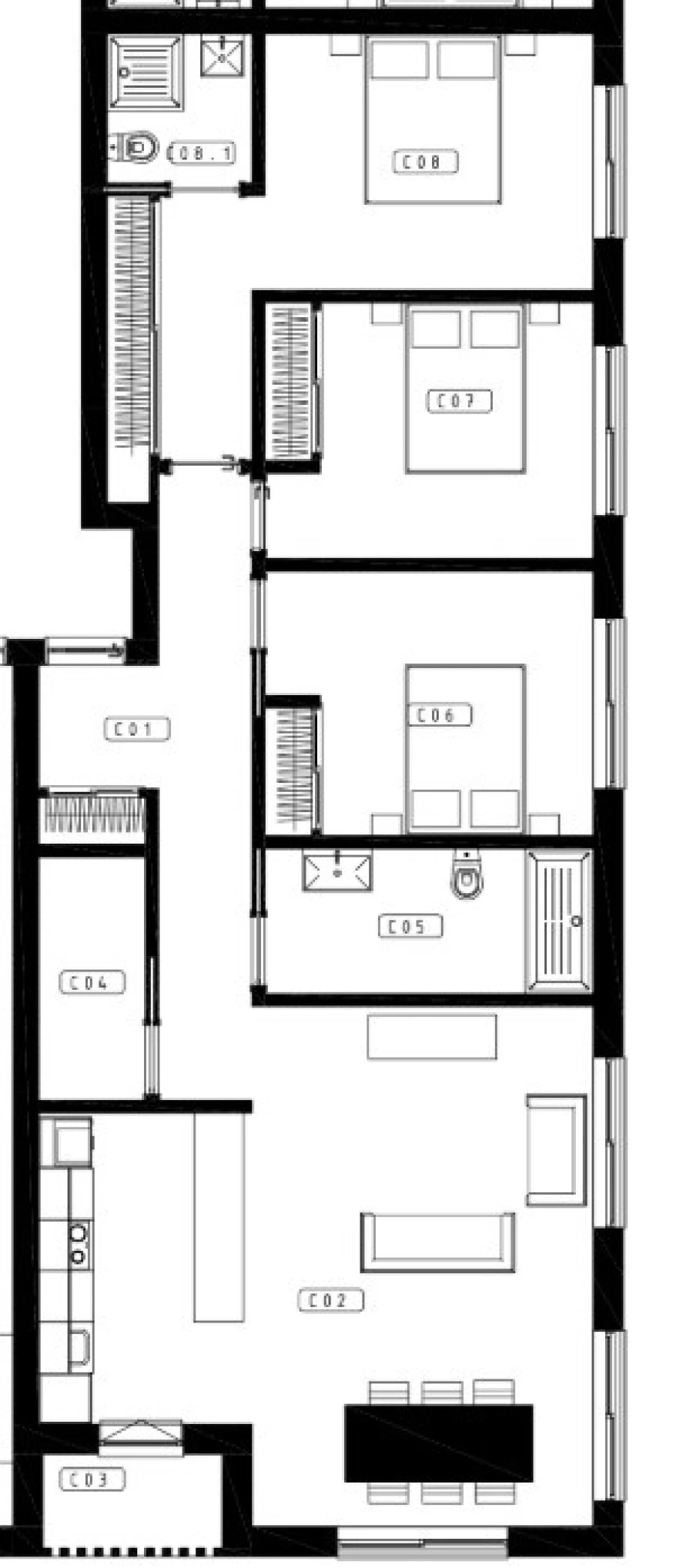 Apartamento T3 para Venda em Lourinhã e Atalaia Planta 1