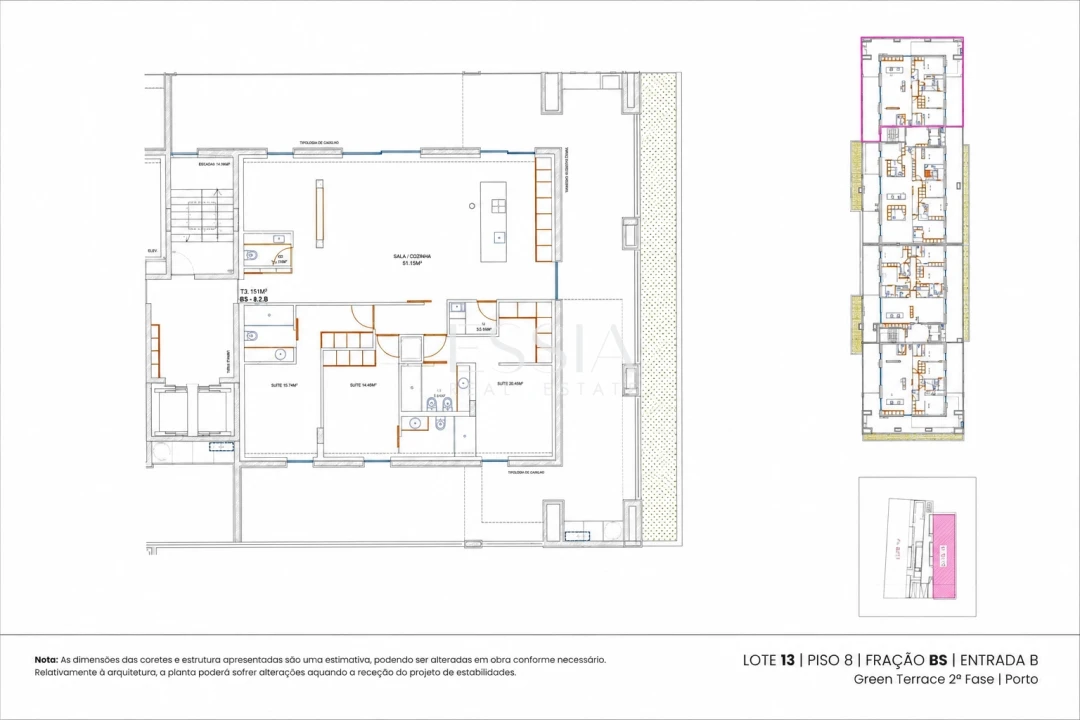 Apartamento T3 para Venda em Ramalde Planta 2