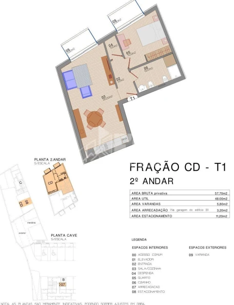 Apartamento T1 para Venda em Ovar, São João, Arada e São Vicente de Pereira Jusã