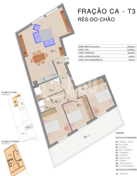 Apartamento T3 para Venda em Ovar, São João, Arada e São Vicente de Pereira Jusã