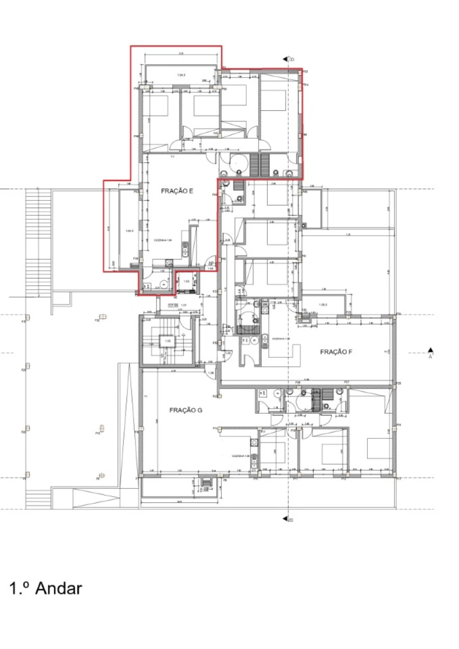 Apartamento T4 para Venda em Pombal Planta 1