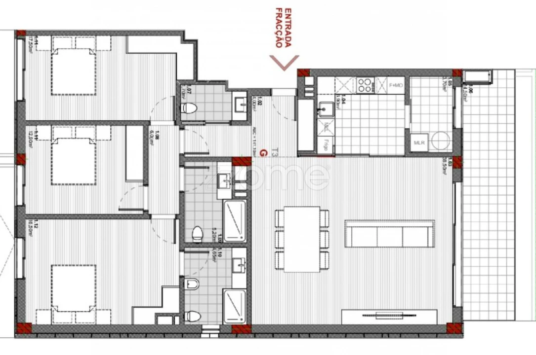 Apartamento T3 para Venda em Santa Marinha e São Pedro da Afurada Foto 30