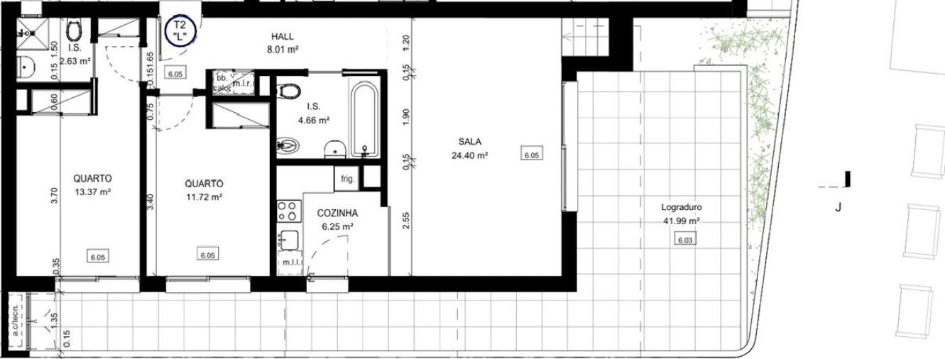 Apartamento T2 para Venda em Conceição e Cabanas de Tavira Planta 1