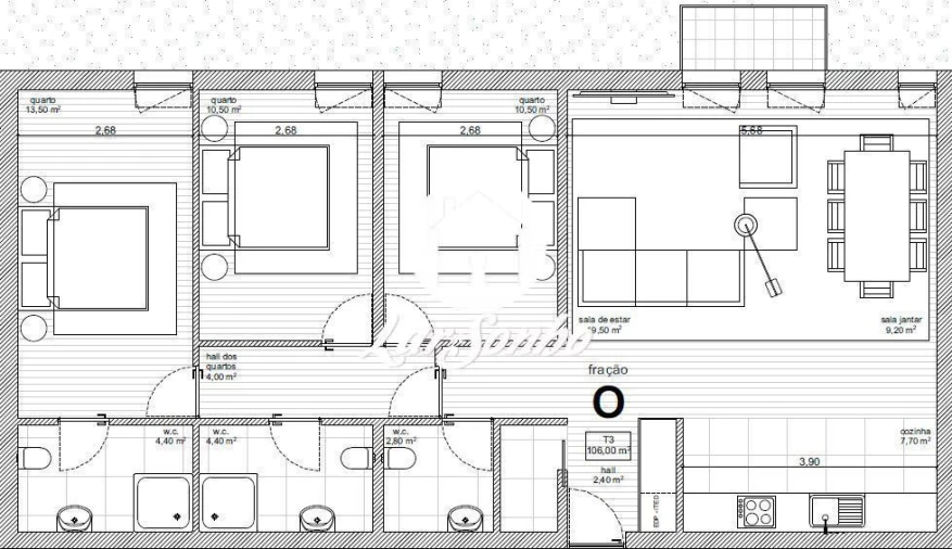 Apartamento T3 para Venda em Tamel (São Verissimo) Foto 4