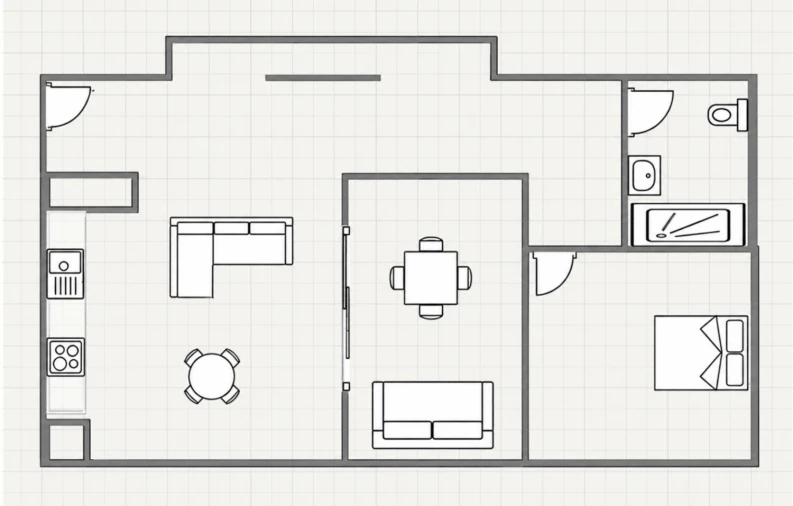 Apartamento T2 para Venda em Portimão Planta 1