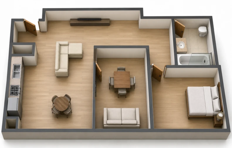 Apartamento T2 para Venda em Portimão Planta 2