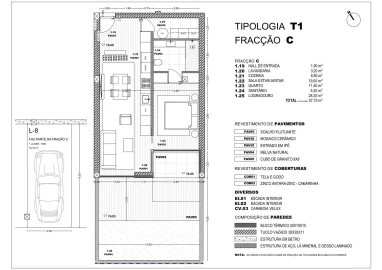 Apartamento T1 para Venda em Pousa