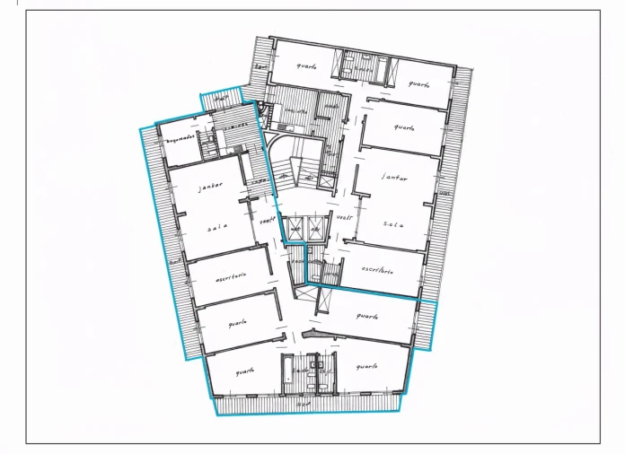 Apartamento T5 para Venda em Faro (Sé e São Pedro) Planta 1
