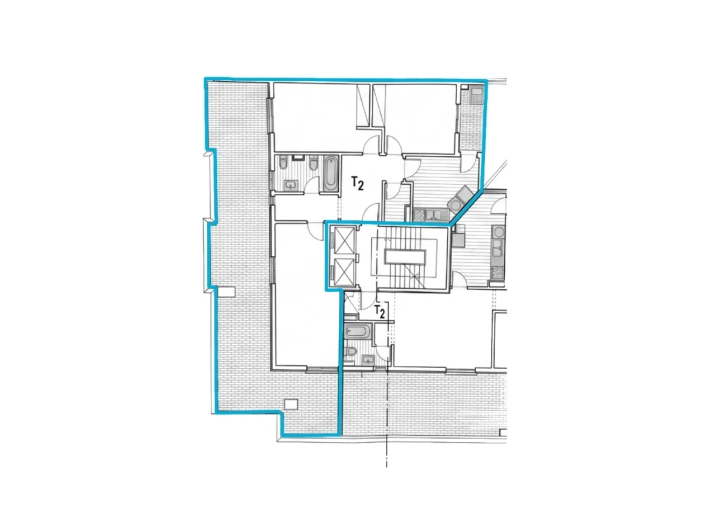 Apartamento T2 para Venda em Loule (São Clemente) Planta 1