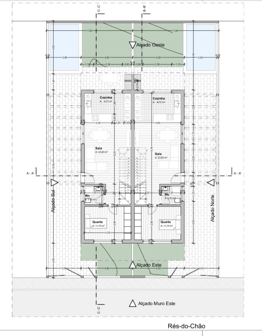 Moradia T3 para Venda em Fernao Ferro Planta 1