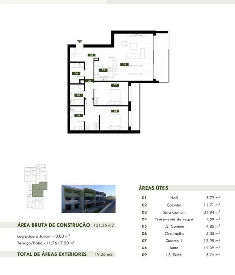 Apartamento T2 para Venda em Camara de Lobos