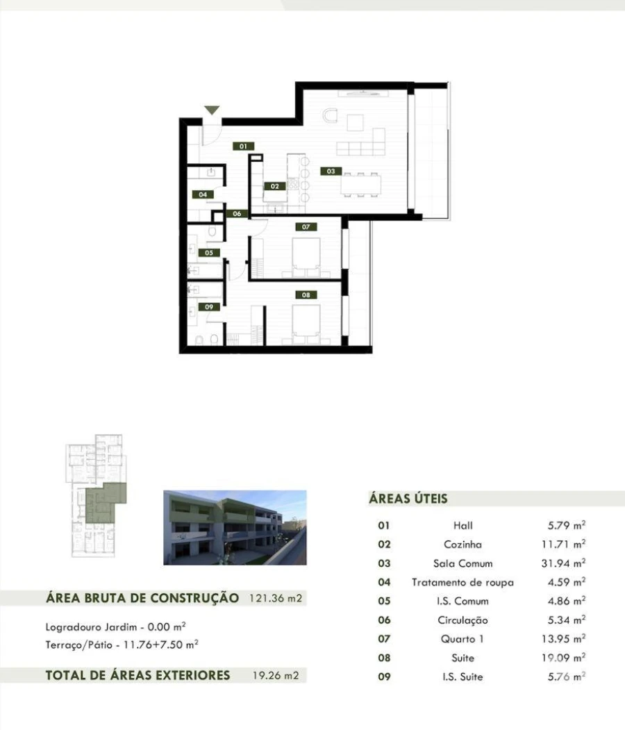 Apartamento T2 para Venda em Camara de Lobos Foto 7