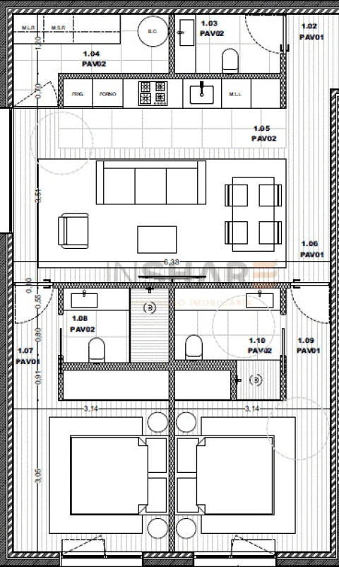 Apartamento T2 para Venda em Pousa