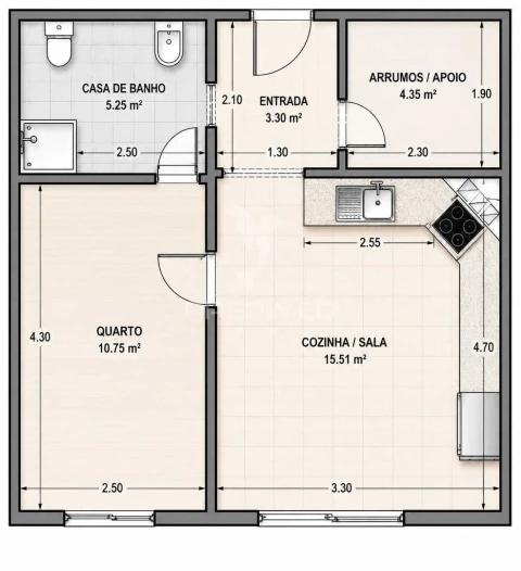 Apartamento para Venda em Leiria, Pousos, Barreira e Cortes