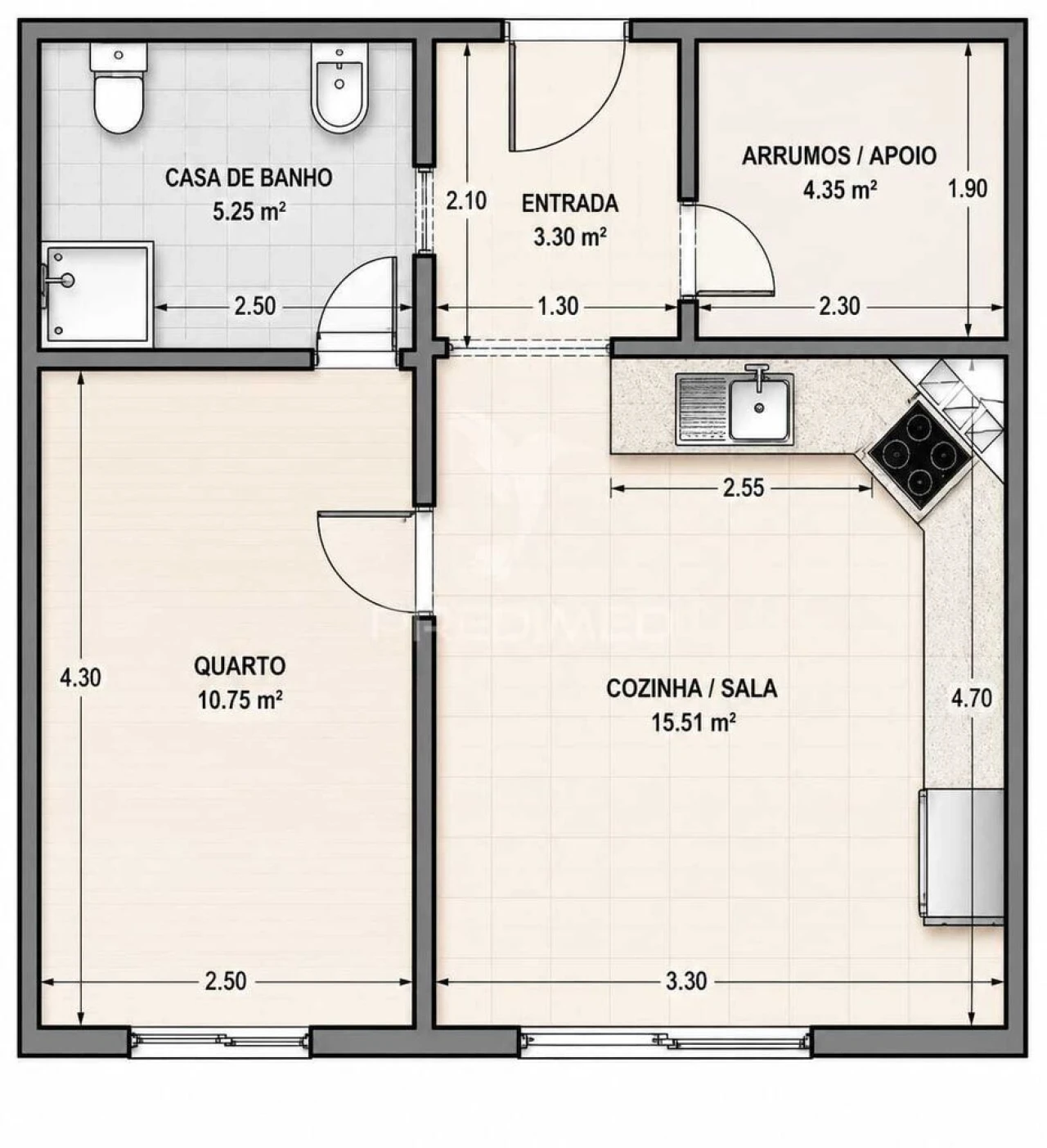 Apartamento para Venda em Leiria, Pousos, Barreira e Cortes Foto 3