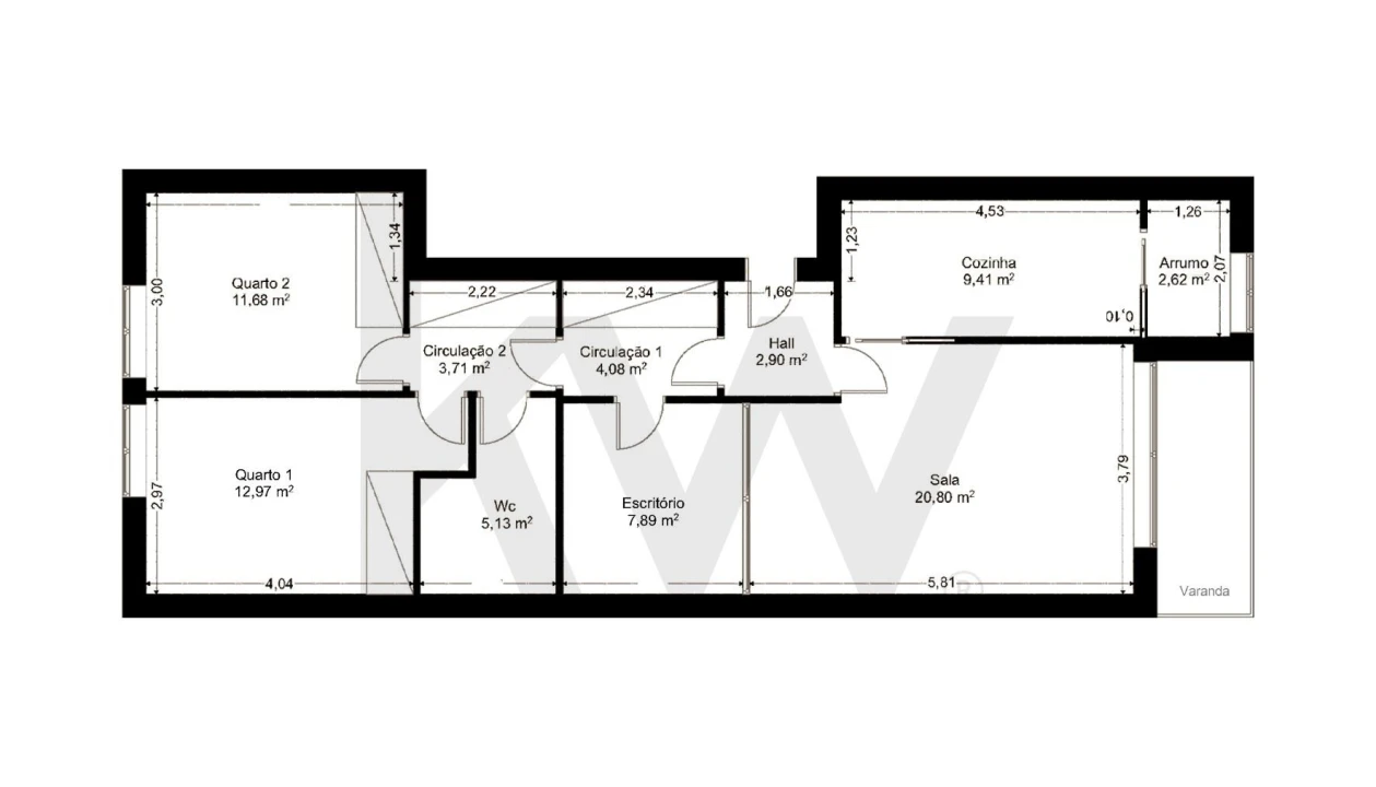 Apartamento T2 para Arrendamento em Seixas Foto 30