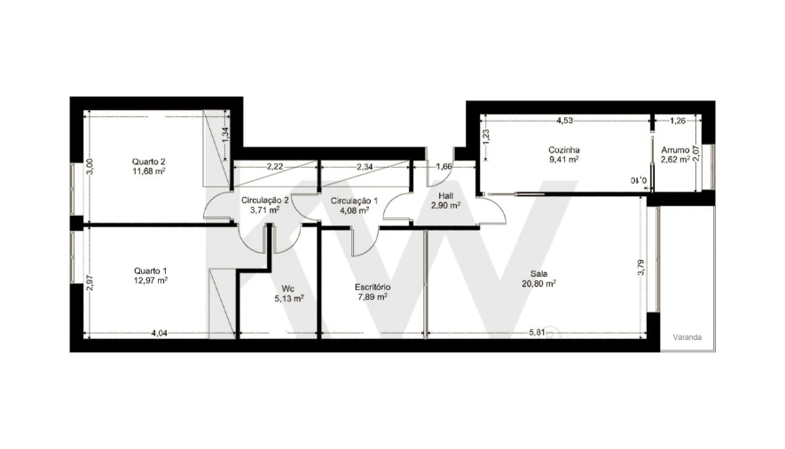 Apartamento T2 para Arrendamento em Seixas Foto 30